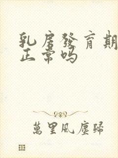 乳房发育期疼痛正常吗