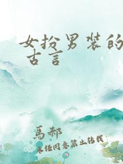 女扮男装的小说 古言