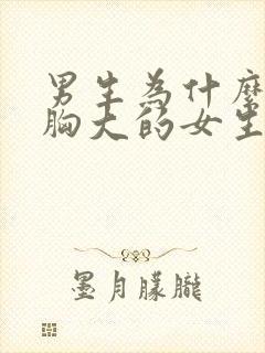 男生为什么喜欢胸大的女生