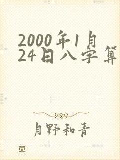 2000年1月24日八字算命