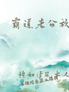 霸道老公放肆爱