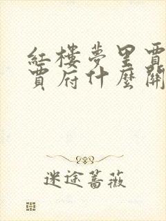 红楼梦里贾瑞和贾府什么关系