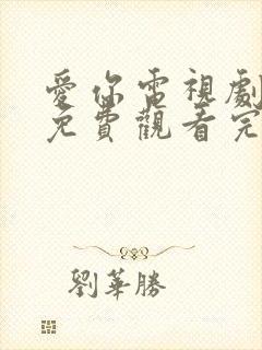 爱你电视剧全集免费观看完整版