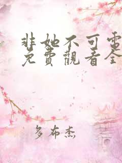 非她不可电视剧免费观看全集