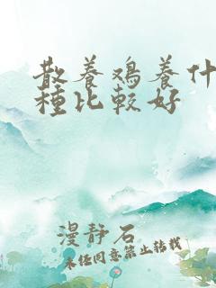散养鸡养什么品种比较好