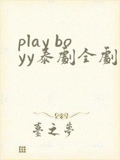 play boyy泰剧全剧完整版在哪看