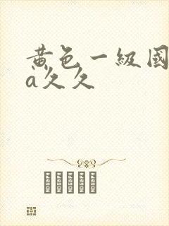 黄色一级国产片a久久