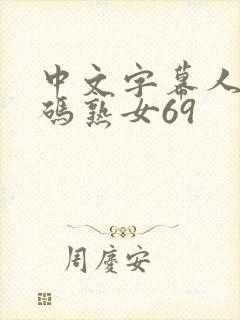 中文字幕人成乱码熟女69