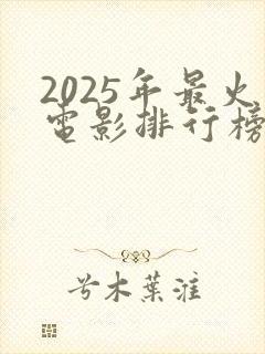 2025年最火电影排行榜