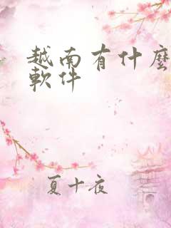 越南有什么交友软件