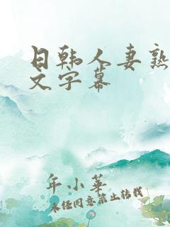 日韩人妻熟女中文字幕