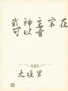 武神主宰在哪里可以看