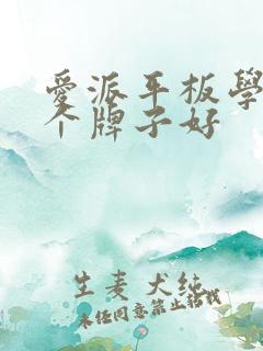 爱派平板学习哪个牌子好