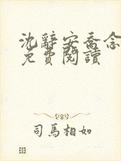 沈辞安乔念小说免费阅读