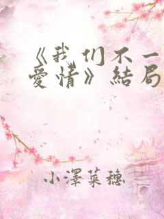 《我们不一样的爱情》结局