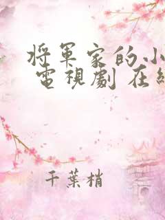 将军家的小娘子 电视剧 在线观看