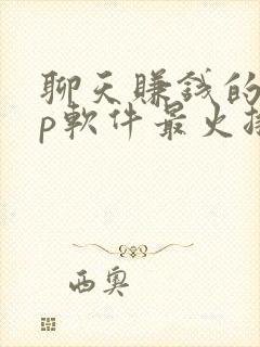 聊天赚钱的app软件最火排行榜