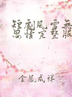 短剧风雪无尽相思情完整版免费观看