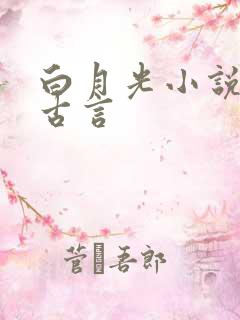 白月光小说推荐古言