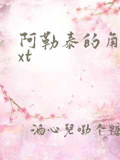 阿勒泰的角落txt