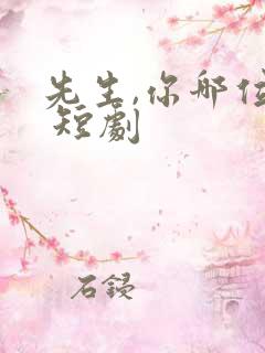 先生,你哪位? 短剧