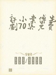 许小棠傅先生短剧70集免费观看