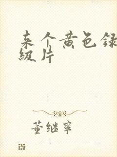 来个黄色录像一级片