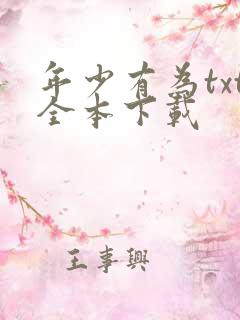 年少有为txt全本下载