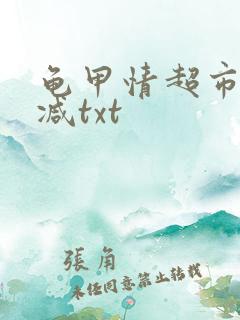 龟甲情超市无删减txt