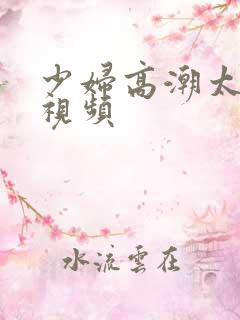 少妇高潮太爽了视频