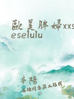 欧美胖妇xxseselulu