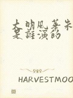 大明风华朱瞻基是谁演的