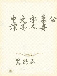 中文字幕公侵犯漂亮人妻