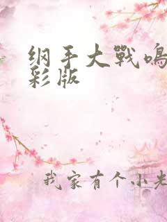 纲手大战鸣人全彩版