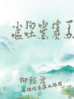 小狗吃撑了拉稀呕吐怎么办