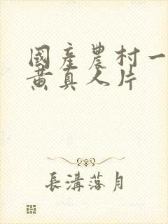 国产农村一级特黄真人片