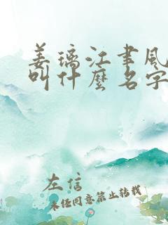 姜璃江聿风小说叫什么名字