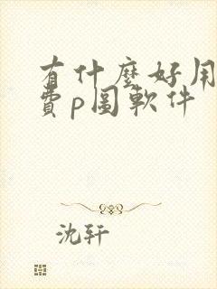 有什么好用的免费p图软件