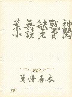 叶无缺战神狂飙小说免费阅读