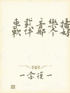 车载音乐播放器软件哪个好