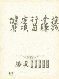 健康行业投资什么项目赚钱