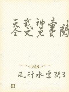天武神帝 小说全文免费阅读