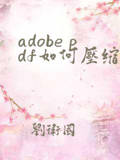 adobe pdf如何压缩文件大小