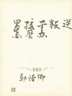 男孩子叛逆期该怎么办