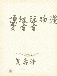 顶级玩物漫画免费看看