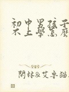 初中男孩子叛逆不上学怎么办