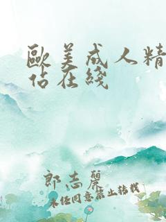 欧美成人精品网站在线