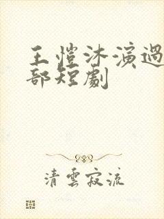 王恺沐演过的全部短剧