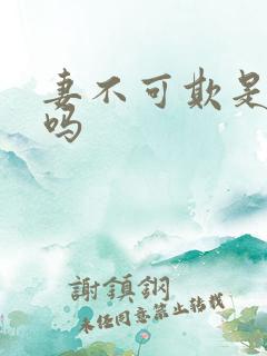 妻不可欺是短剧吗