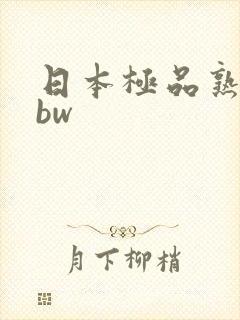 日本极品熟妇bbw